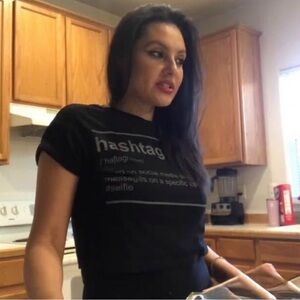 Black Hashtag Graphic T-Shirt